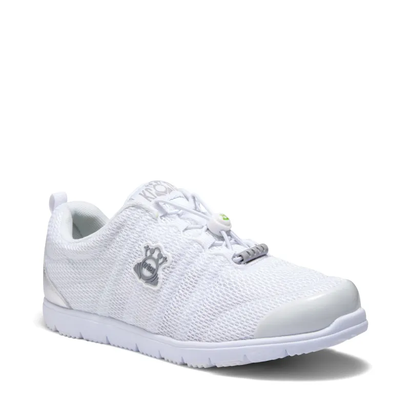Kroten Womens Travelwalker W3209 White/silver sold by Bayside Shoe Warehouse