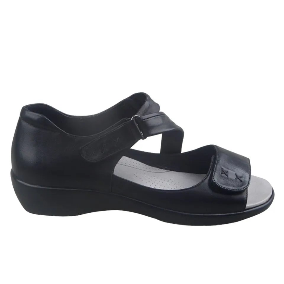 Pure Comfort Ararat2 Black Sheep Adjustable Sandal sold by Bayside Shoe Warehouse