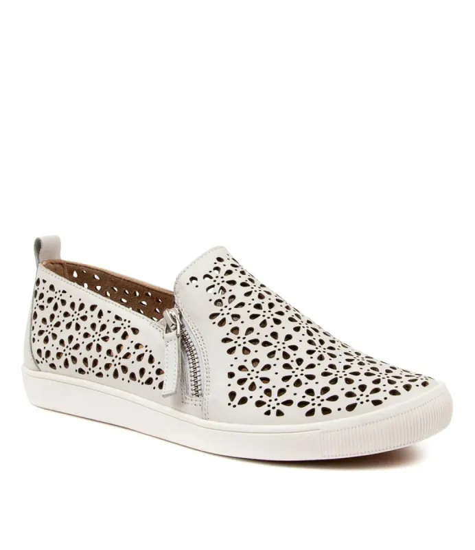 Ziera Dixon Xf-zr White Leather Slip On Shoe sold by Bayside Shoe Warehouse