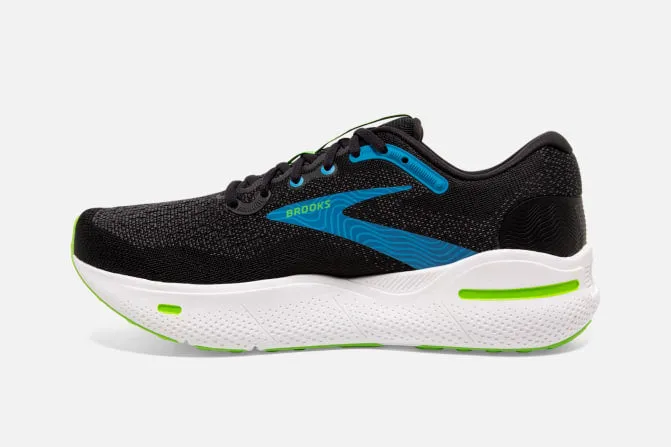 Brooks M Ghost Max 4e Black Atomic Blue Jasmine Width sold by Bayside Shoe Warehouse product image thumbnail 4