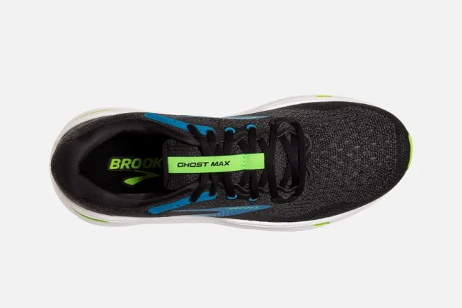Brooks M Ghost Max 4e Black Atomic Blue Jasmine Width sold by Bayside Shoe Warehouse product image thumbnail 5