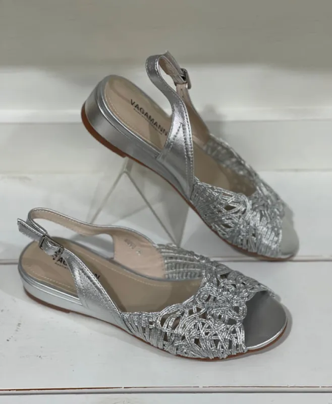 Vagamann Mansa Silver Metallic sold by Bayside Shoe Warehouse