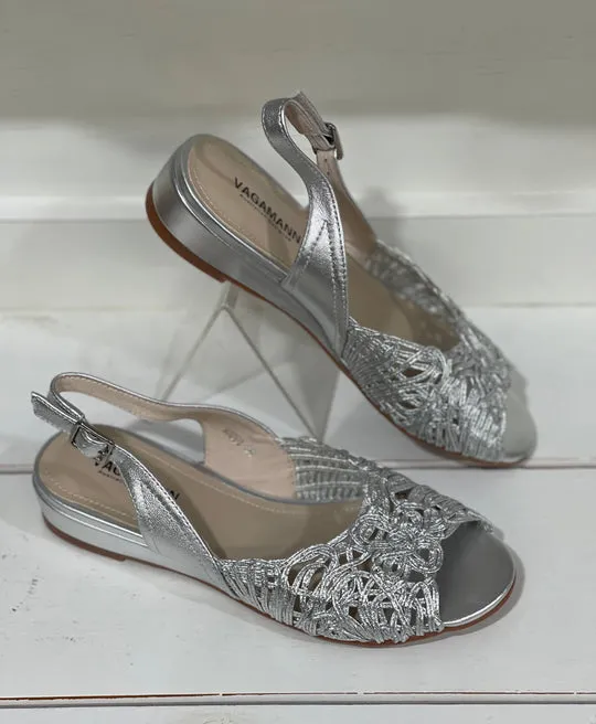 Vagamann Mansa Silver Metallic sold by Bayside Shoe Warehouse