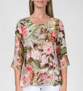 Jump Summer Garden Flounce Sleeve Top sold by Bayside Shoe Warehouse