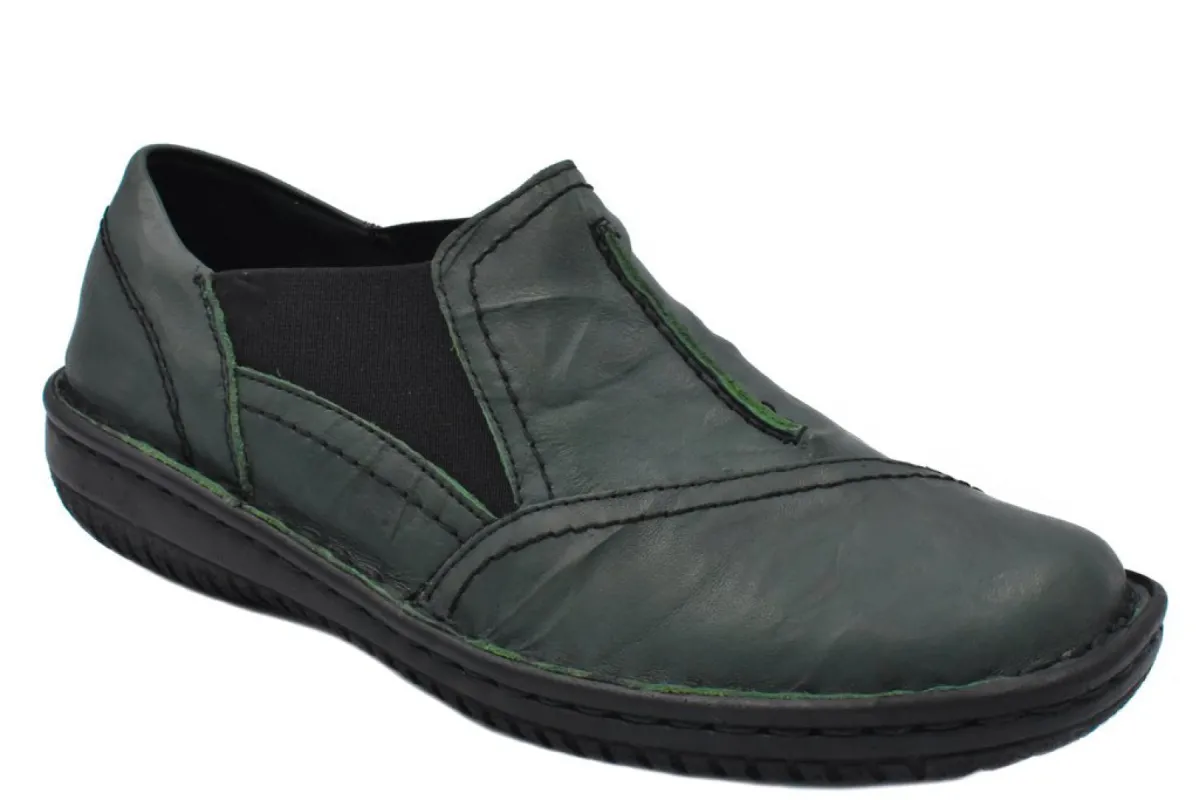 Cabello Comfort Womens Shoes 761-27 Forest Crinkle sold by Bayside Shoe Warehouse