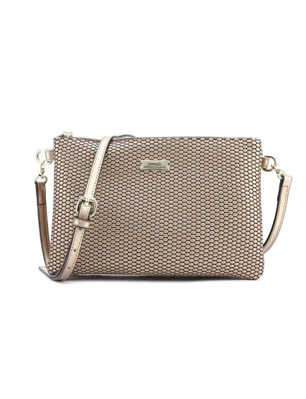 Serenade Cosmopolitan Gold Xbody Bag sold by Bayside Shoe Warehouse