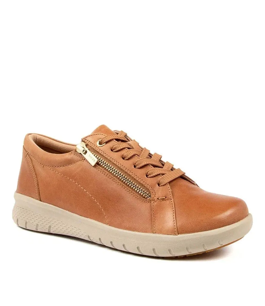 Ziera Solar Xf Zr Tan Leather Sneaker sold by Bayside Shoe Warehouse
