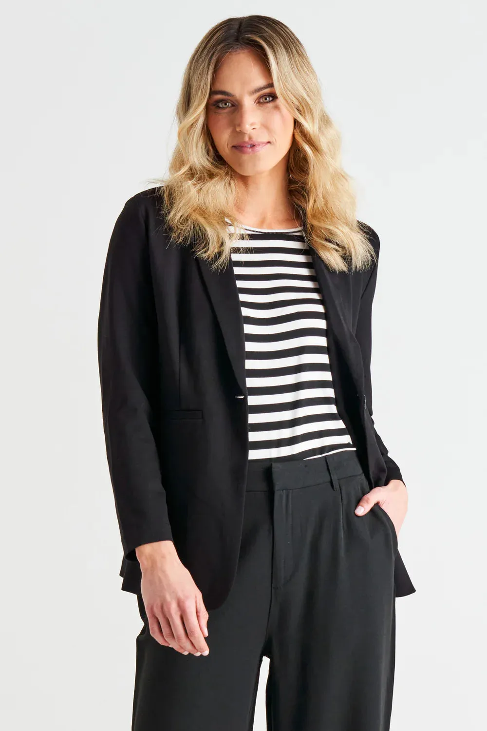 Betty Basics Portsea Blazer Black sold by Bayside Shoe Warehouse