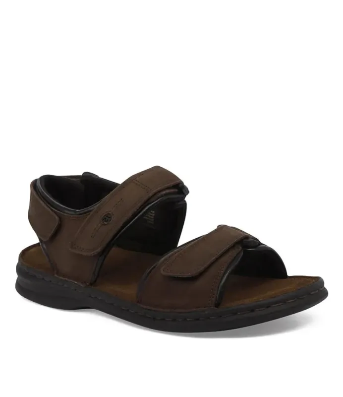 Josef Seibel Rafe Fettnubuk Brasil/schwarz Adjustable Sandal sold by Bayside Shoe Warehouse