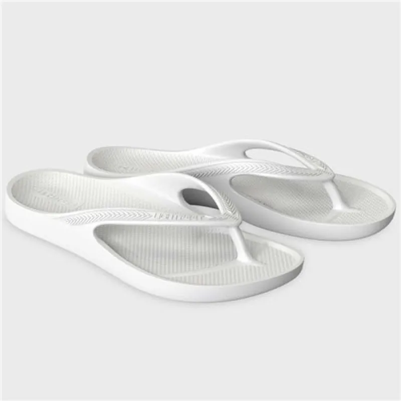 Lightfeet Revive Arch Support Unisex Thongs / White sold by Bayside Shoe Warehouse
