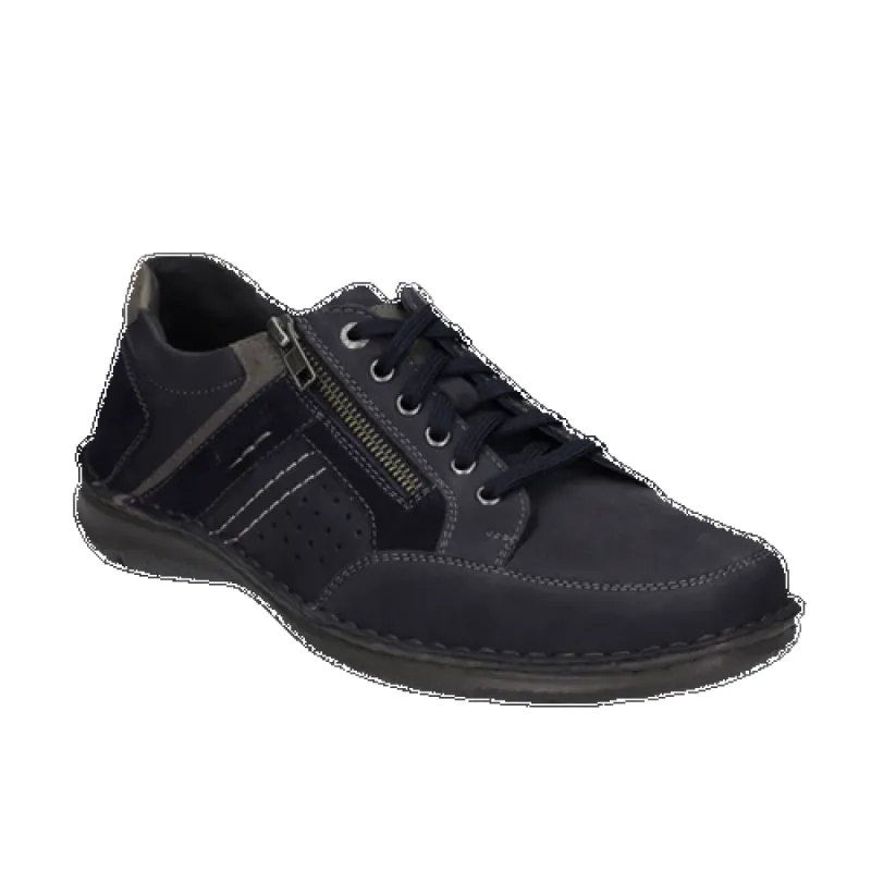 Josef Seibel S23 Men Anvers 87 43687 Indigo Combi sold by Bayside Shoe Warehouse