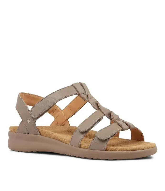 Ziera Bryant Xw Taupe-taupe Sole Adjustable Sandal sold by Bayside Shoe Warehouse