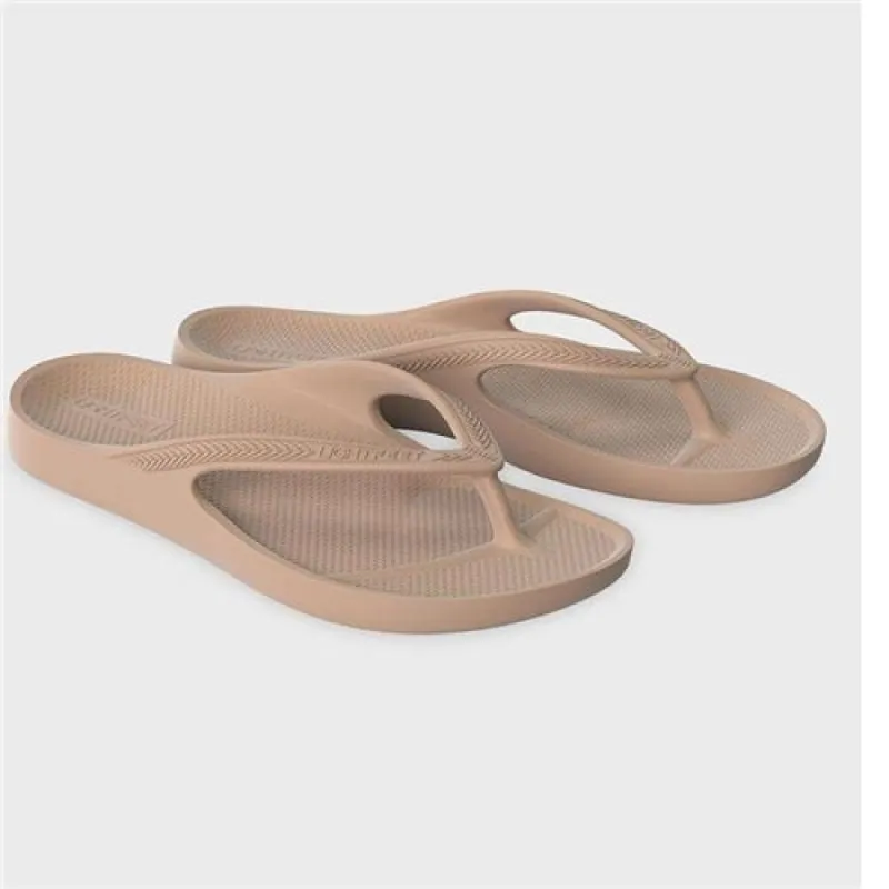 Lightfeet Revive Arch Support Unisex Thongs / Latte sold by Bayside Shoe Warehouse
