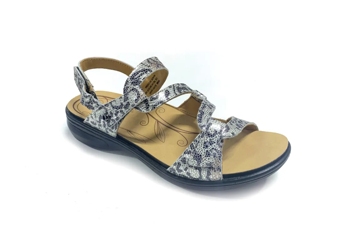 Revere Miami Back Strap Sandal - Silver Safari sold by Bayside Shoe Warehouse