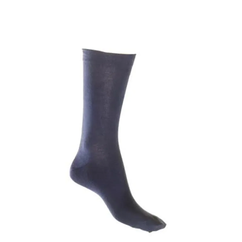Lafitte Loose Top Navy Bamboo Socks made by Bayside Shoe Warehouse