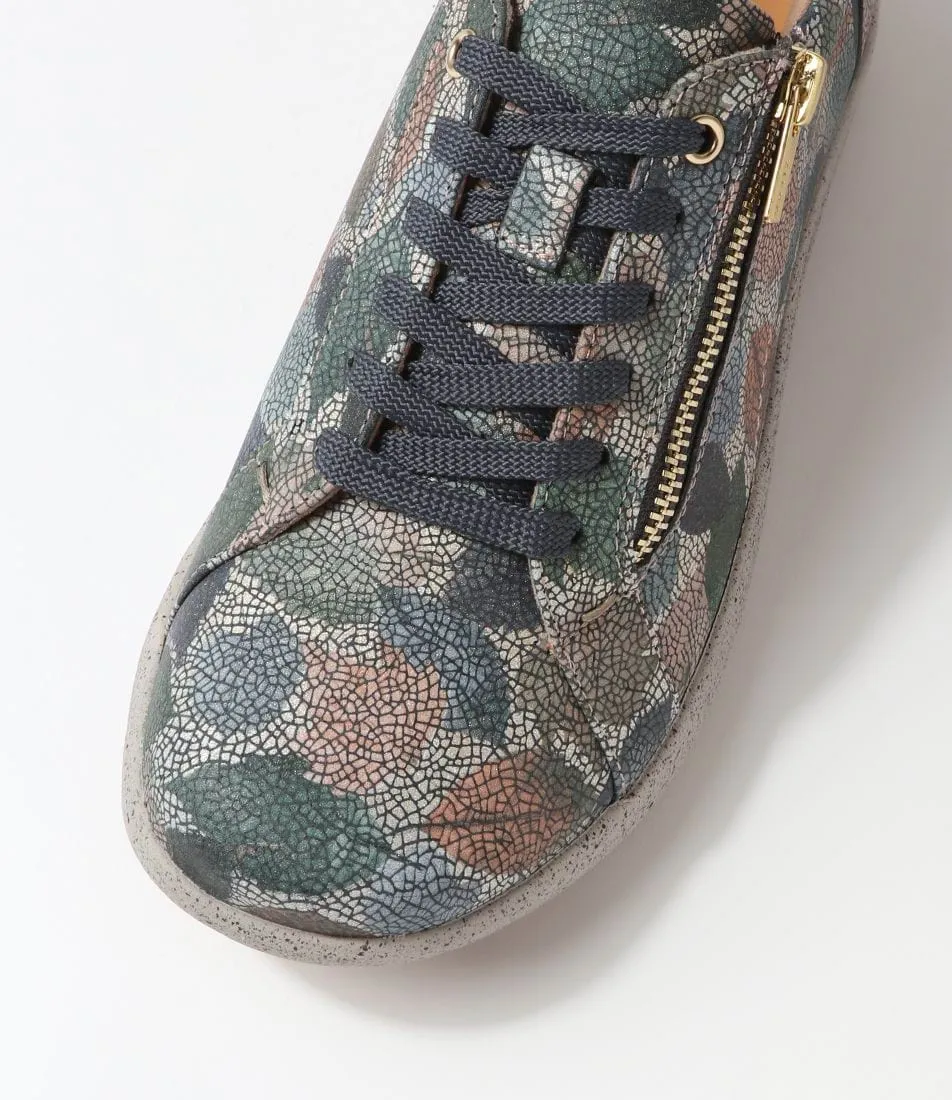 Ziera Solar Xf Zr Blue Leaf Leather Side Zip Sneaker sold by Bayside Shoe Warehouse product image thumbnail 3