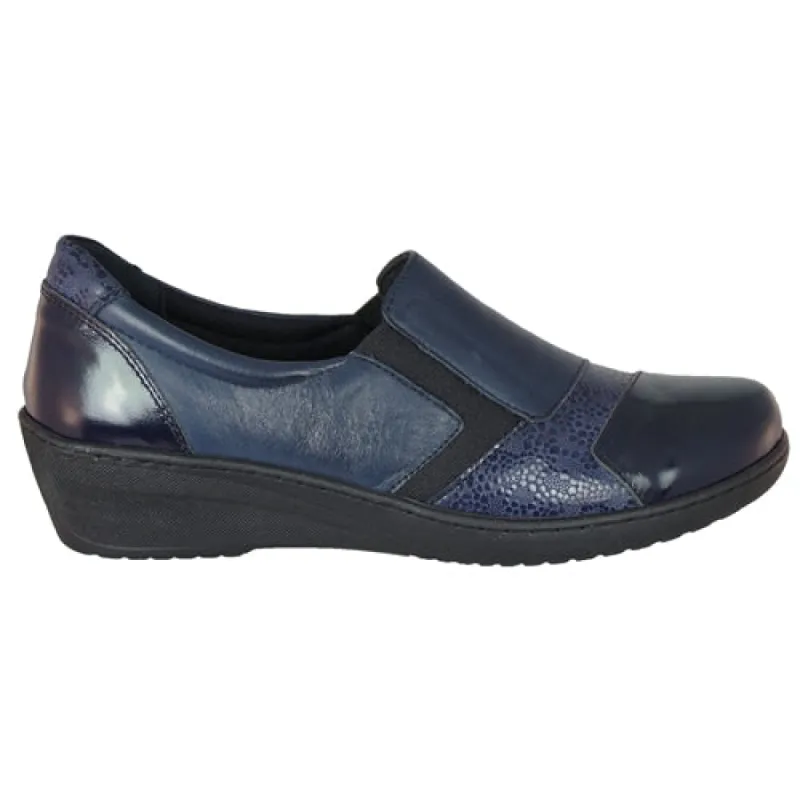 Cabello Cp461-18 Navy-patent sold by Bayside Shoe Warehouse