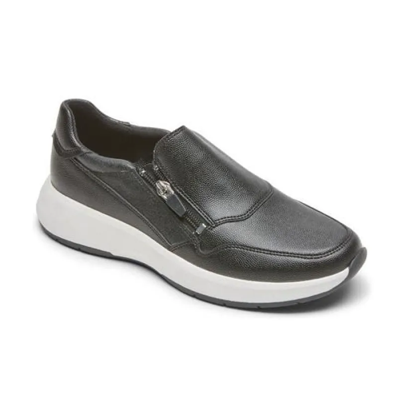 Rockport Trustride Side Zip Black Leather Womens Shoes sold by Bayside Shoe Warehouse
