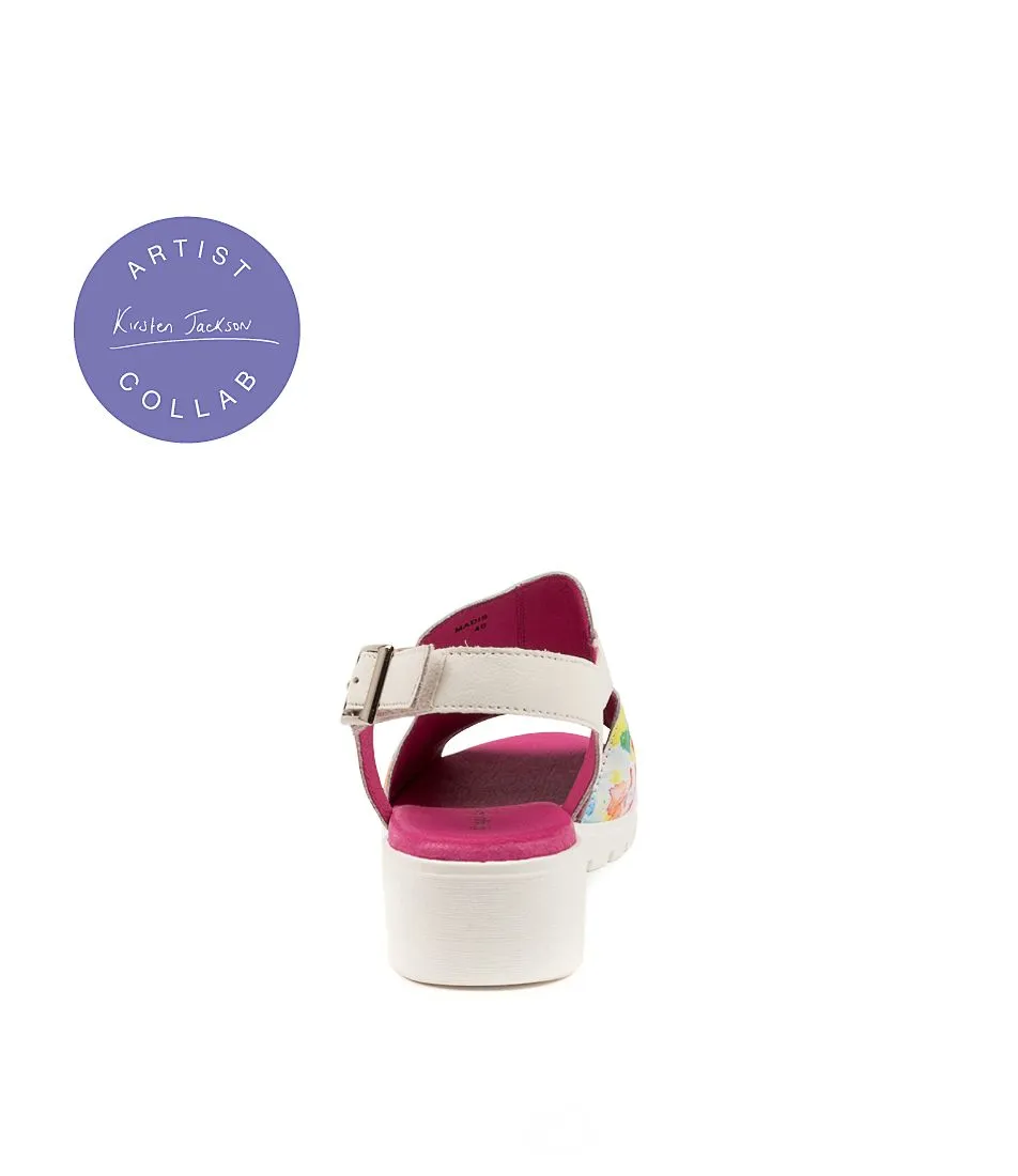Django And Juliette Madis Sunset White Adjustable Sandal sold by Bayside Shoe Warehouse product image thumbnail 2