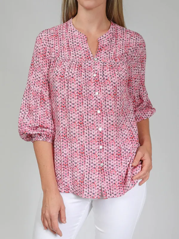 Jump Abstract Pintuck Top sold by Bayside Shoe Warehouse