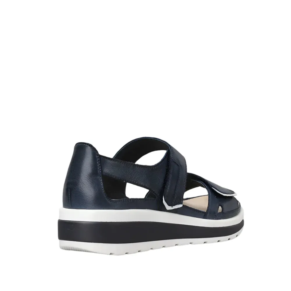 Ziera Gedd W Navy - White Adjustable Leather Sandal sold by Bayside Shoe Warehouse product image thumbnail 3