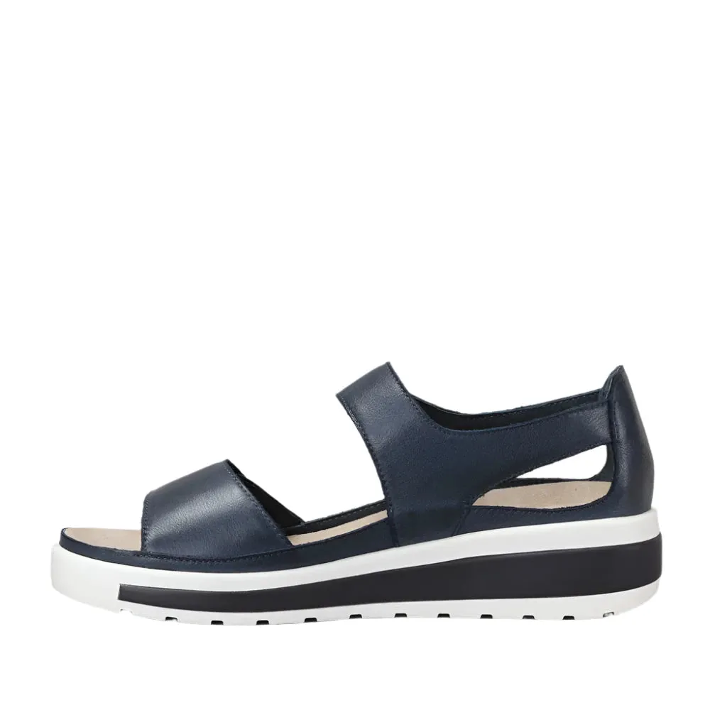 Ziera Gedd W Navy - White Adjustable Leather Sandal sold by Bayside Shoe Warehouse product image thumbnail 4