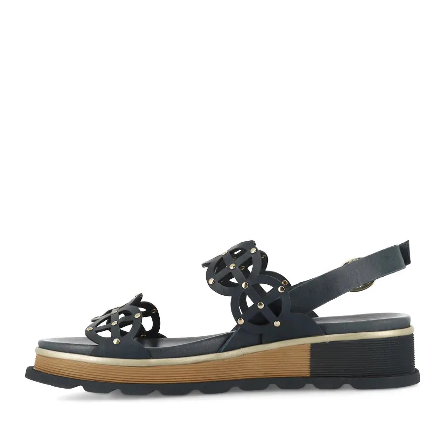 Django and Juliette Carola Navy Leather sold by Bayside Shoe Warehouse product image thumbnail 2