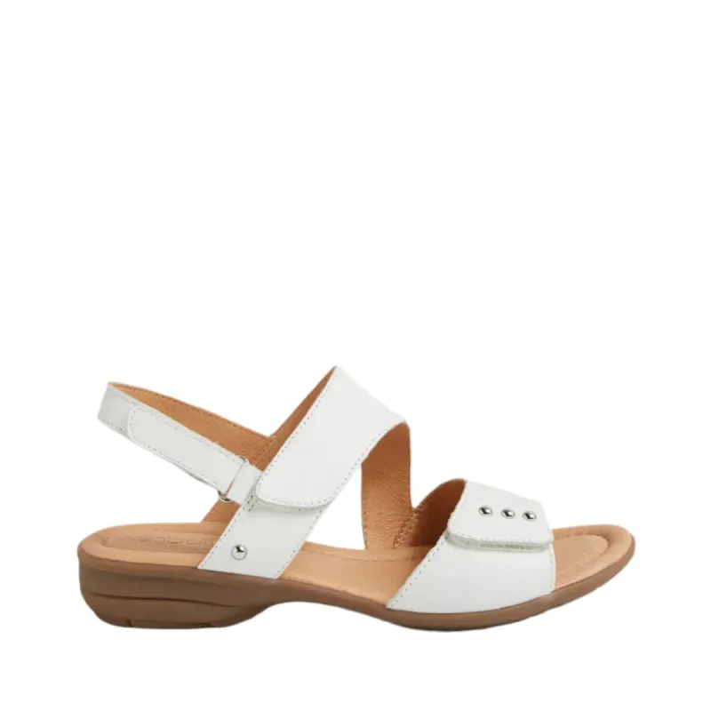 Supersoft Bills White Gum Leather Sandals sold by Bayside Shoe Warehouse