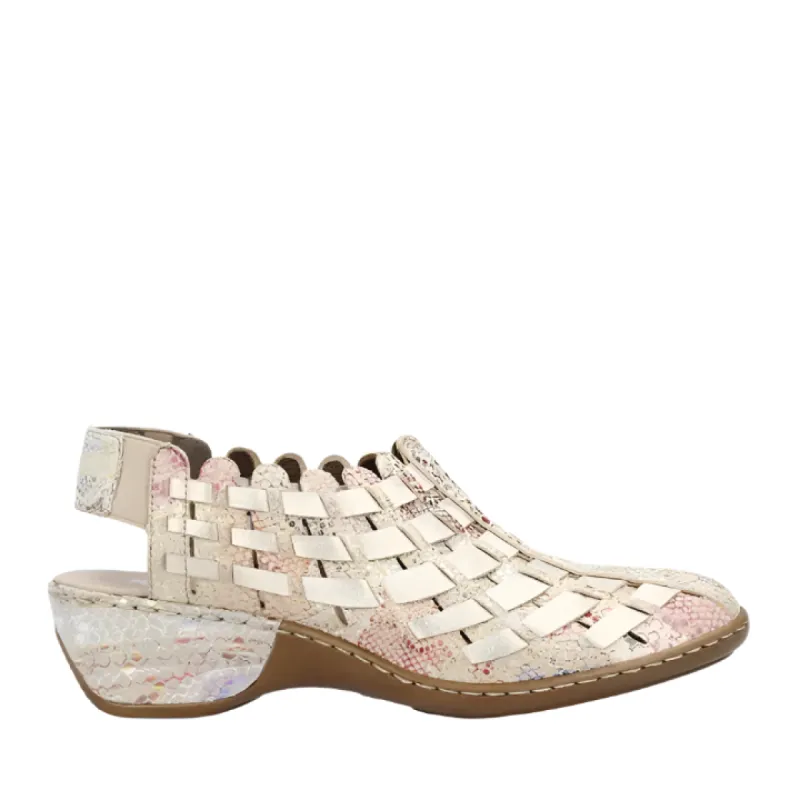 Rieker 47156-91 Beige-Multi sold by Bayside Shoe Warehouse
