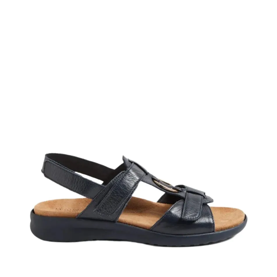 Ziera BrisaXW-ZR Navy-Navy Adjustable Sandal sold by Bayside Shoe Warehouse