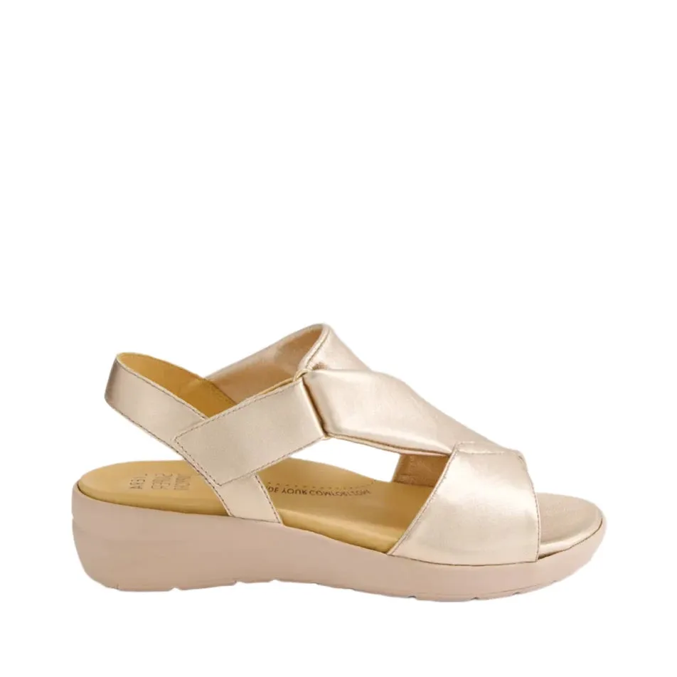 Ziera Nazly2 XW-ZR Pale Rose Adjustable Wedge Sandal sold by Bayside Shoe Warehouse