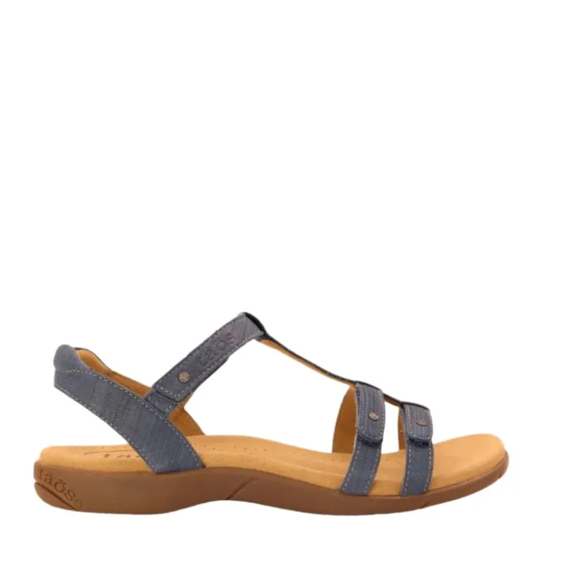 Taos Trophy Emboss Blue Adjustable Sandal sold by Bayside Shoe Warehouse