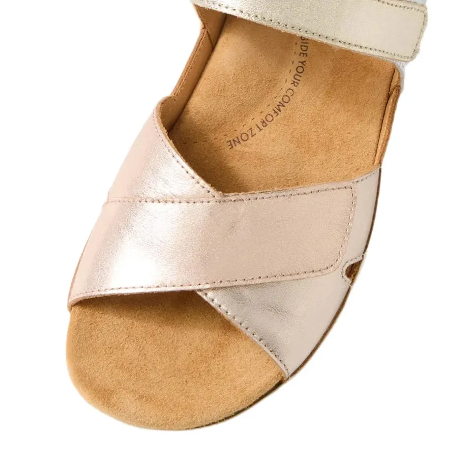 Ziera Bronn Metallic Multi Adjustable Sandal Adjustable Flat Sandal sold by Bayside Shoe Warehouse product image thumbnail 4