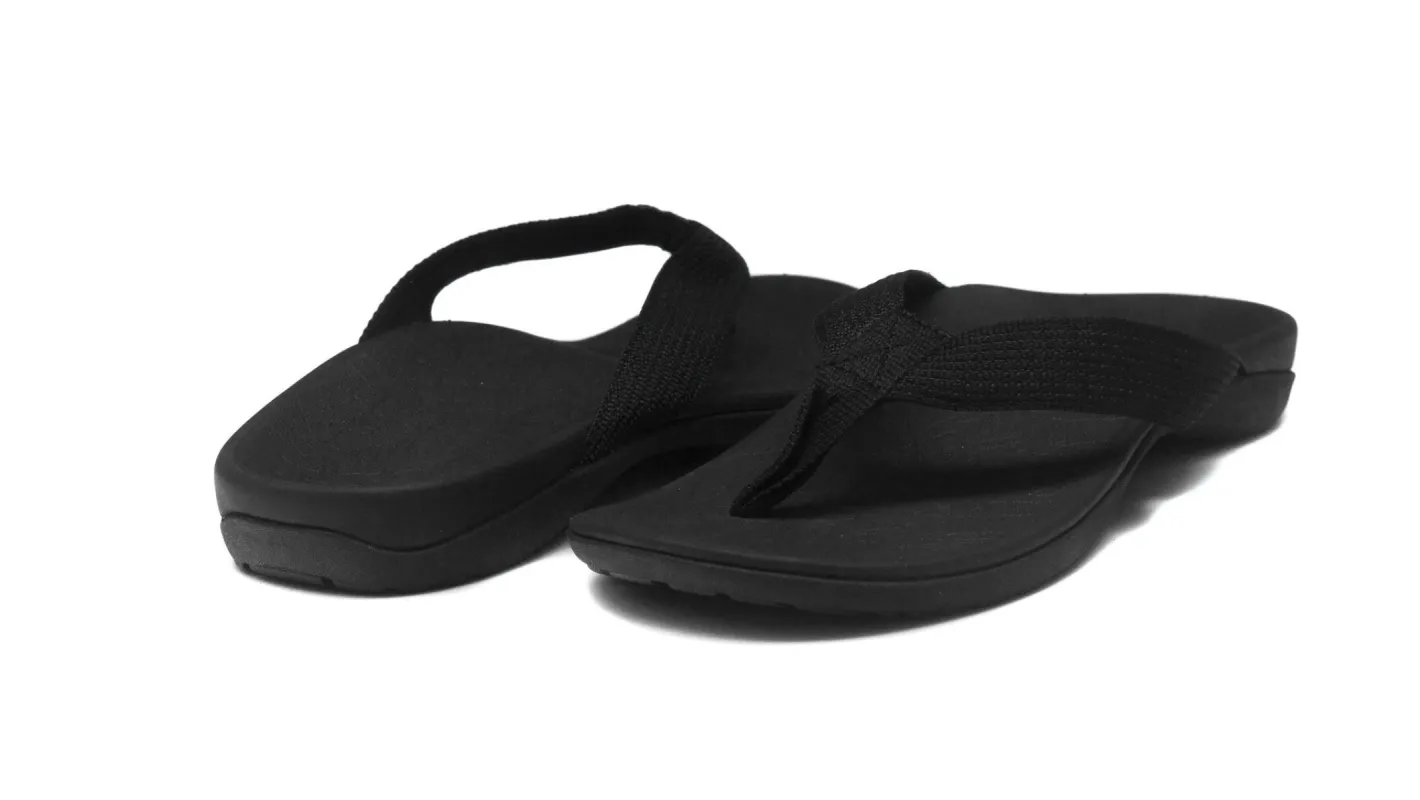 Axign Premium Orthotic Flip Flops – Black sold by Bayside Shoe Warehouse