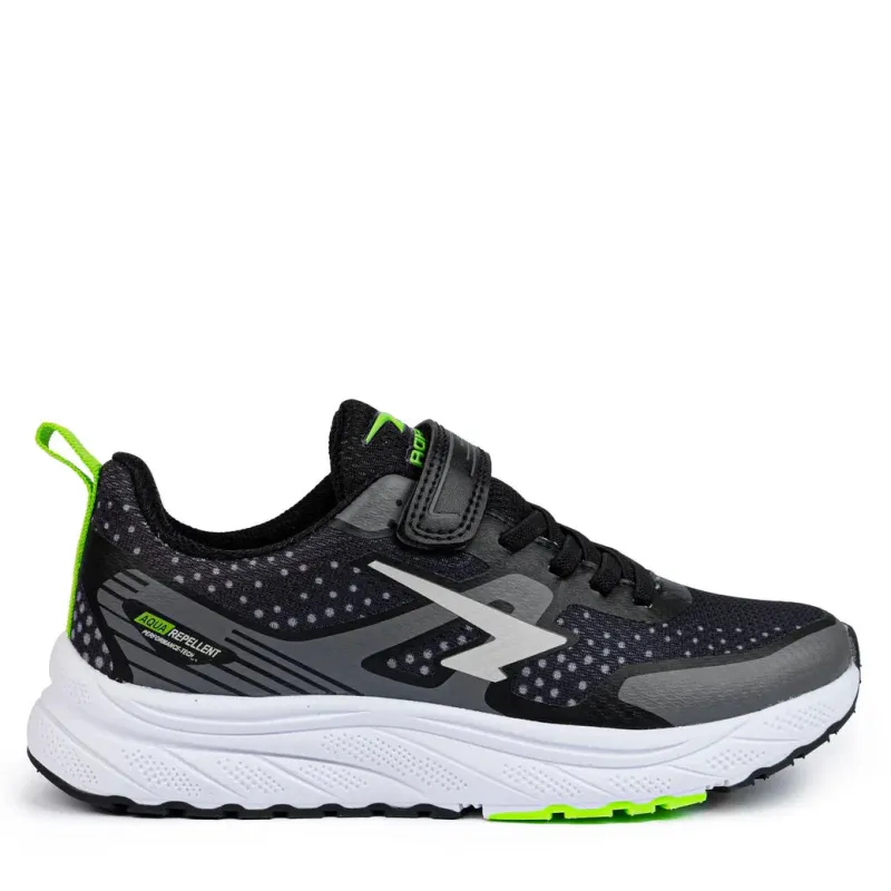 Sfida Vario Boys Runner (V) Black/Lime sold by Bayside Shoe Warehouse