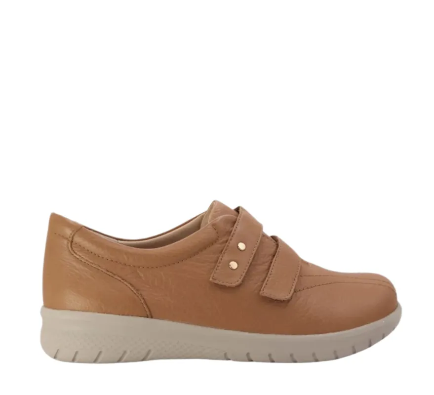 Ziera Sonnye Dk Tan Adjustable Walker Adjustable Shoe sold by Bayside Shoe Warehouse