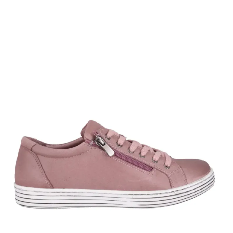 Cabello Unity Misty Rose Side Zip & Lace Up Sneakers sold by Bayside Shoe Warehouse