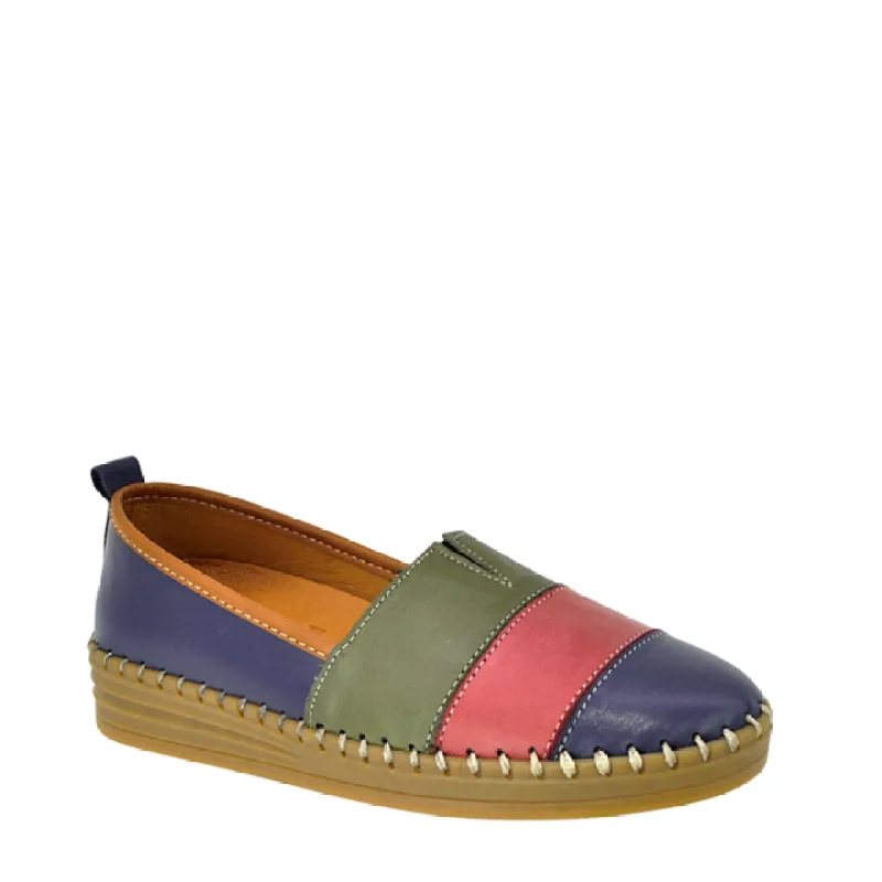 Sala Ladie A25 Deep Ocean Multi Slip On Shoe sold by Bayside Shoe Warehouse