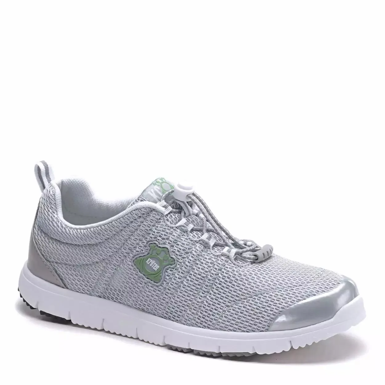 Kroten Womens Travelwalker W3209 Silver Bungee Lace Shoes sold by Bayside Shoe Warehouse product image thumbnail 2