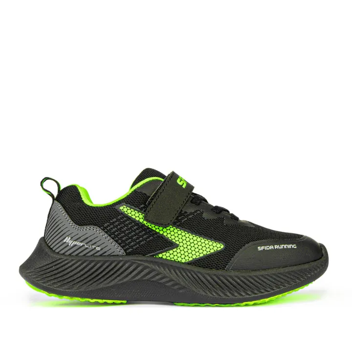 Sfida Kaleido (V) Boys Lime/Black/Grey sold by Bayside Shoe Warehouse