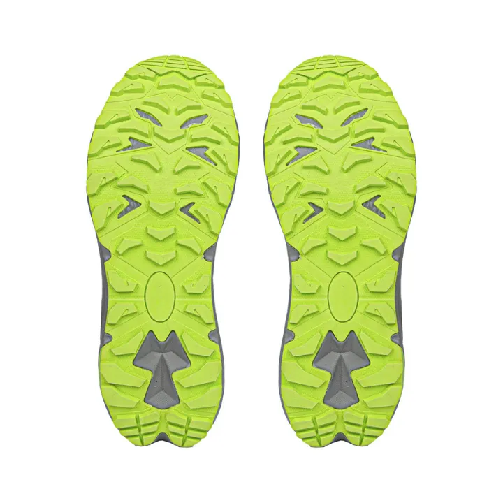 Sfida Peak Mens Trail Runners Grey/Black/Green sold by Bayside Shoe Warehouse product image thumbnail 4