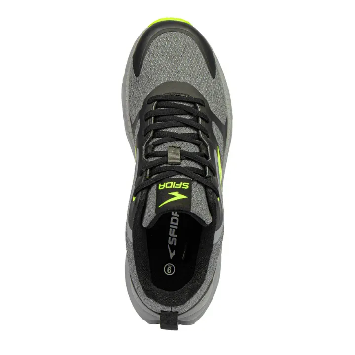 Sfida Peak Mens Trail Runners Grey/Black/Green sold by Bayside Shoe Warehouse product image thumbnail 3