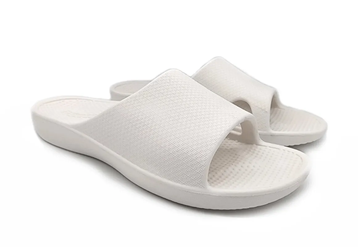 Axign Rebound Orthotic Slides White sold by Bayside Shoe Warehouse