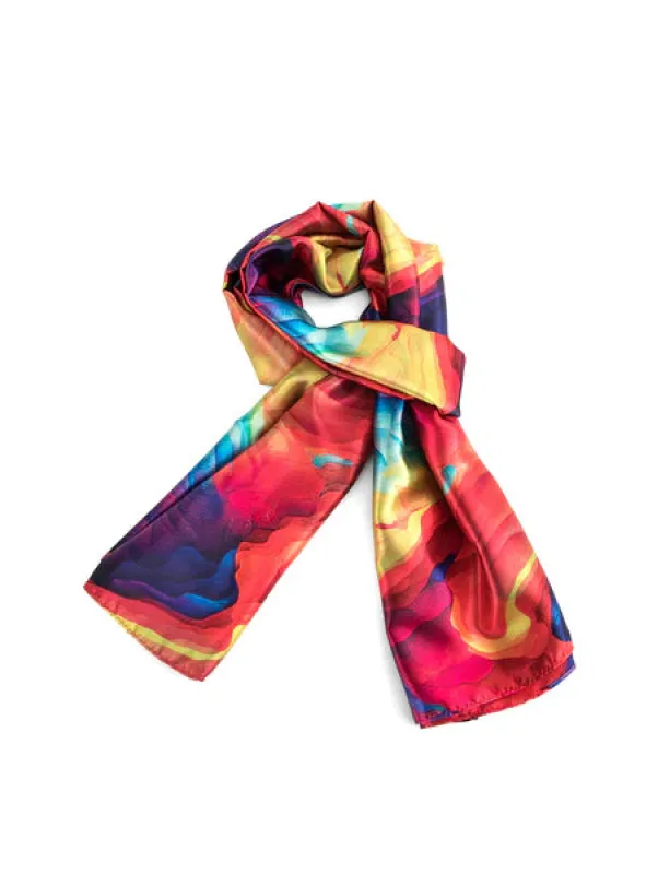 Serenade Blaze Double Sided Print Scarf sold by Bayside Shoe Warehouse