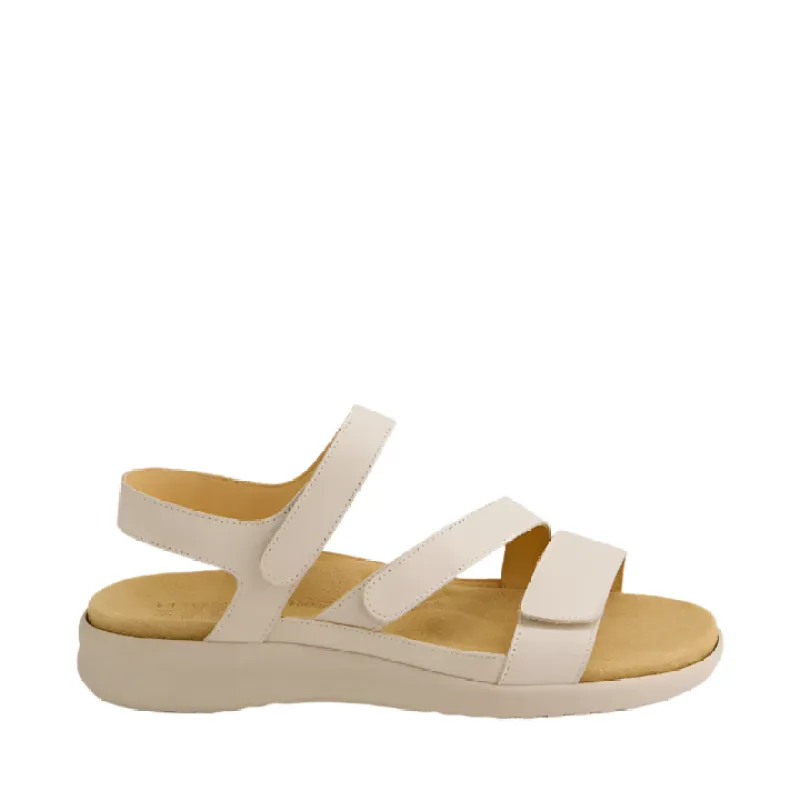 Ziera Boyde Red-Almond Adjustable Flat Sandal sold by Bayside Shoe Warehouse