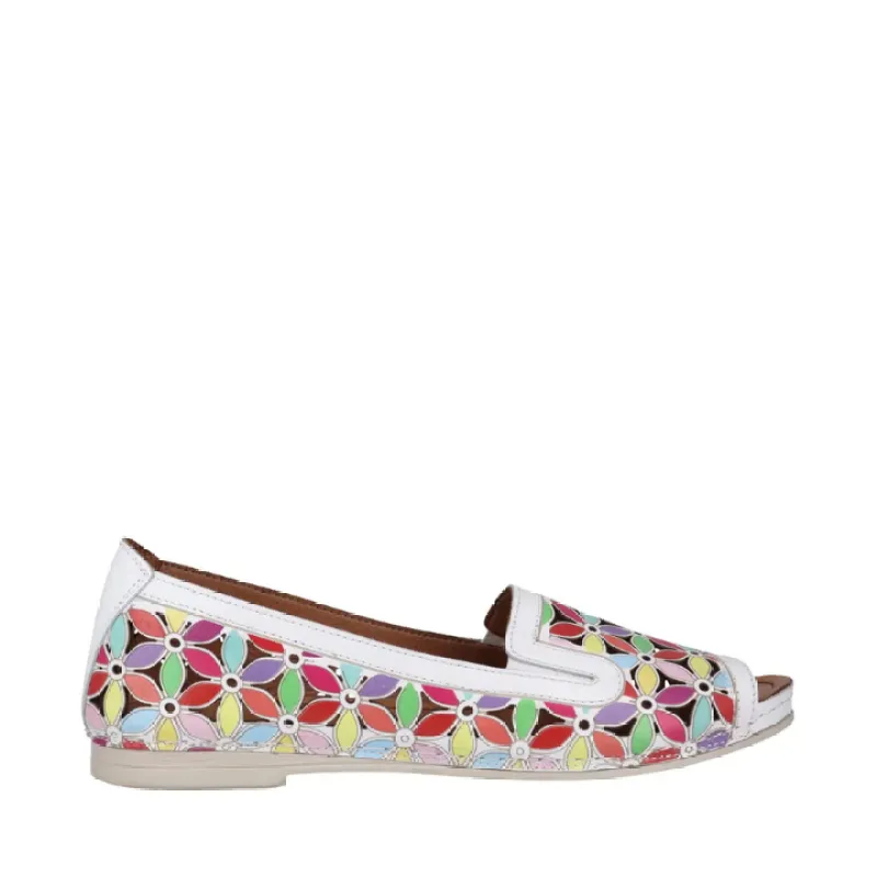 Cabello Lulu White Floral sold by Bayside Shoe Warehouse