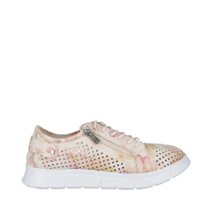 Cabello EG172P Marigold Side Zip & Lace Up Sneakers sold by Bayside Shoe Warehouse