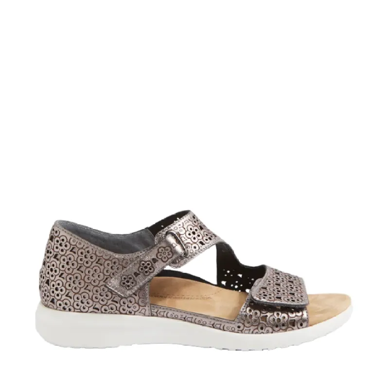 Ziera Bizza Pewter-White sold by Bayside Shoe Warehouse