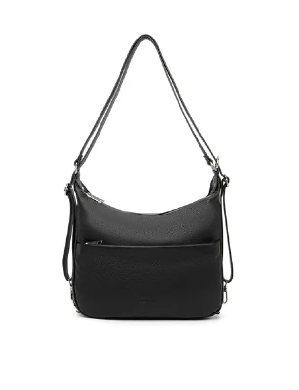 Serenade Kayleigh Convertible Leather Shoulder/Backpack Black sold by Bayside Shoe Warehouse