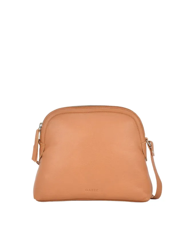 Gabee Sabine Leather Crossbody Bag Tan sold by Bayside Shoe Warehouse